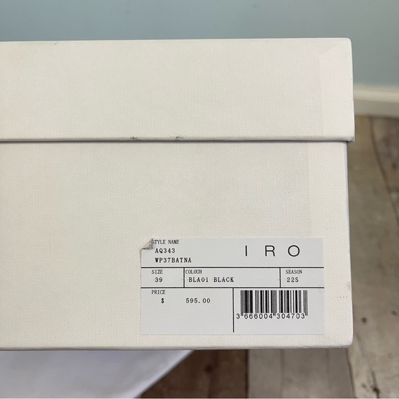 IRO Women's Leather Chelsea Boots Black Size 39 / US 8 - Picture 13 of 13